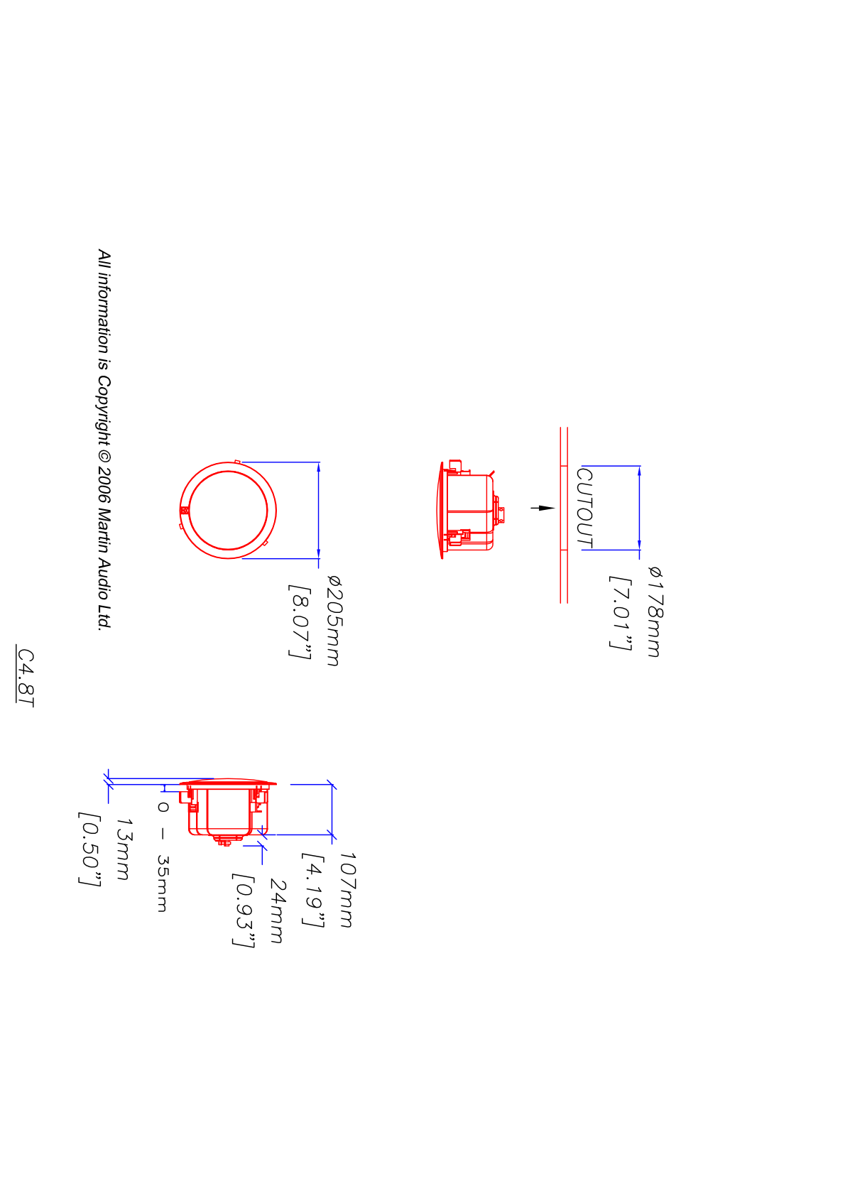 Technical drawing for C4.8T