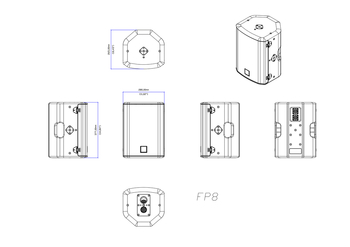 Technical drawing for FP8