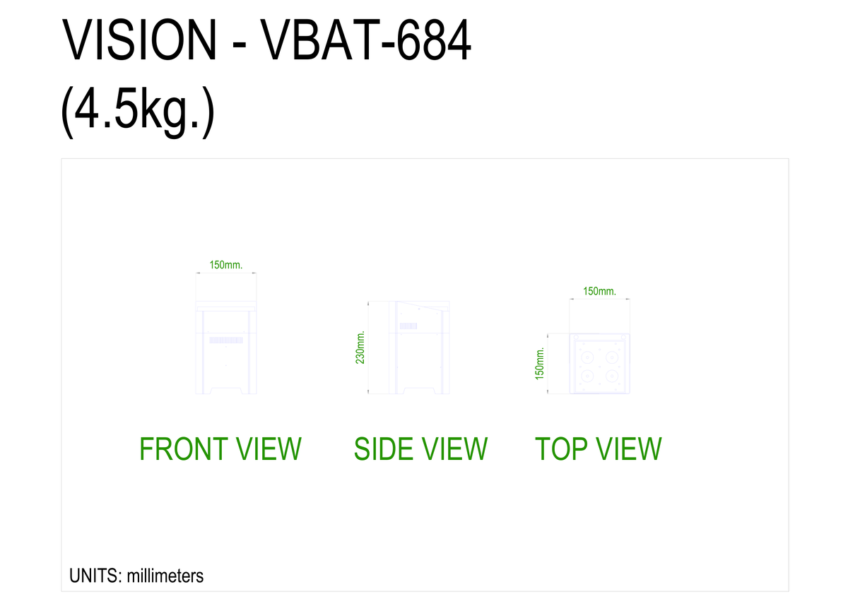 Technical drawing for VBAT-684