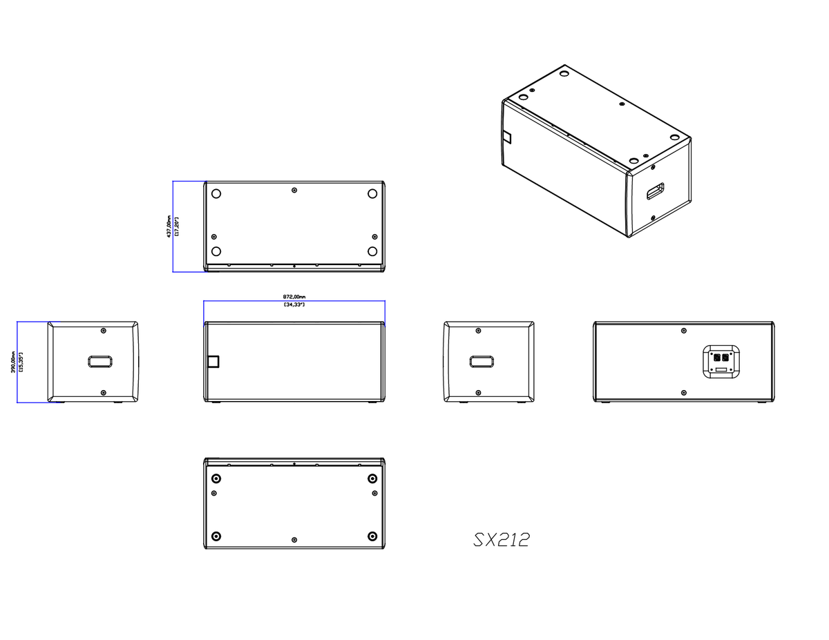 Technical drawing for SX212