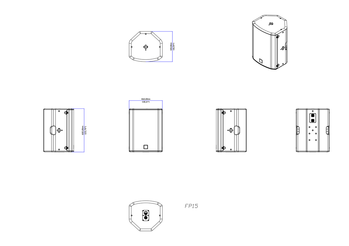 Technical drawing for FP15