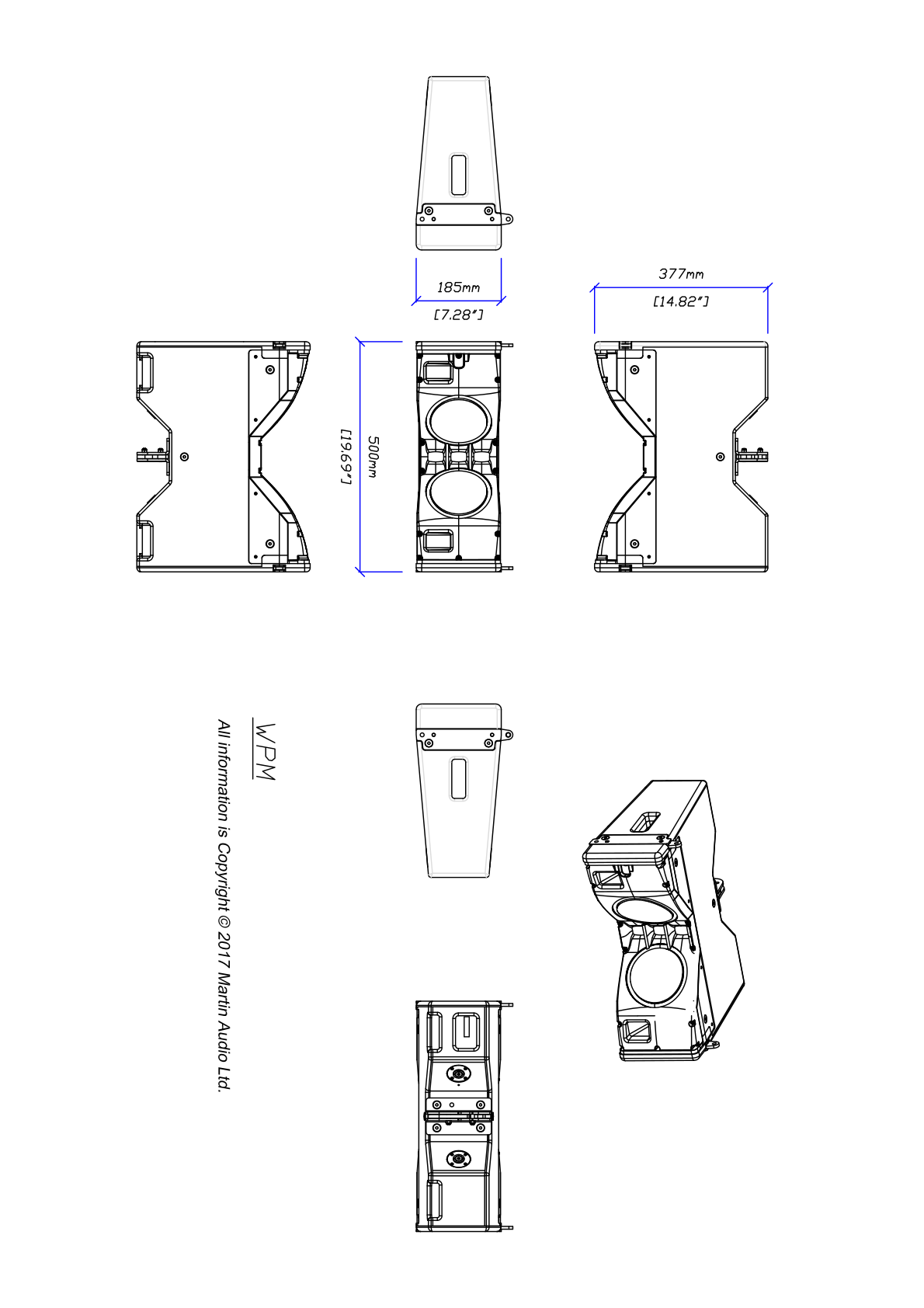 Technical drawing for WPM