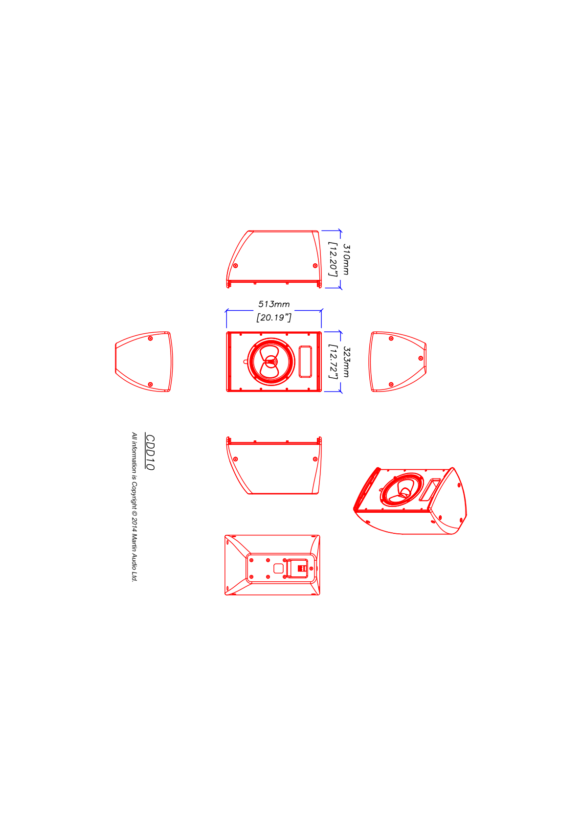 Technical drawing for CDD10B
