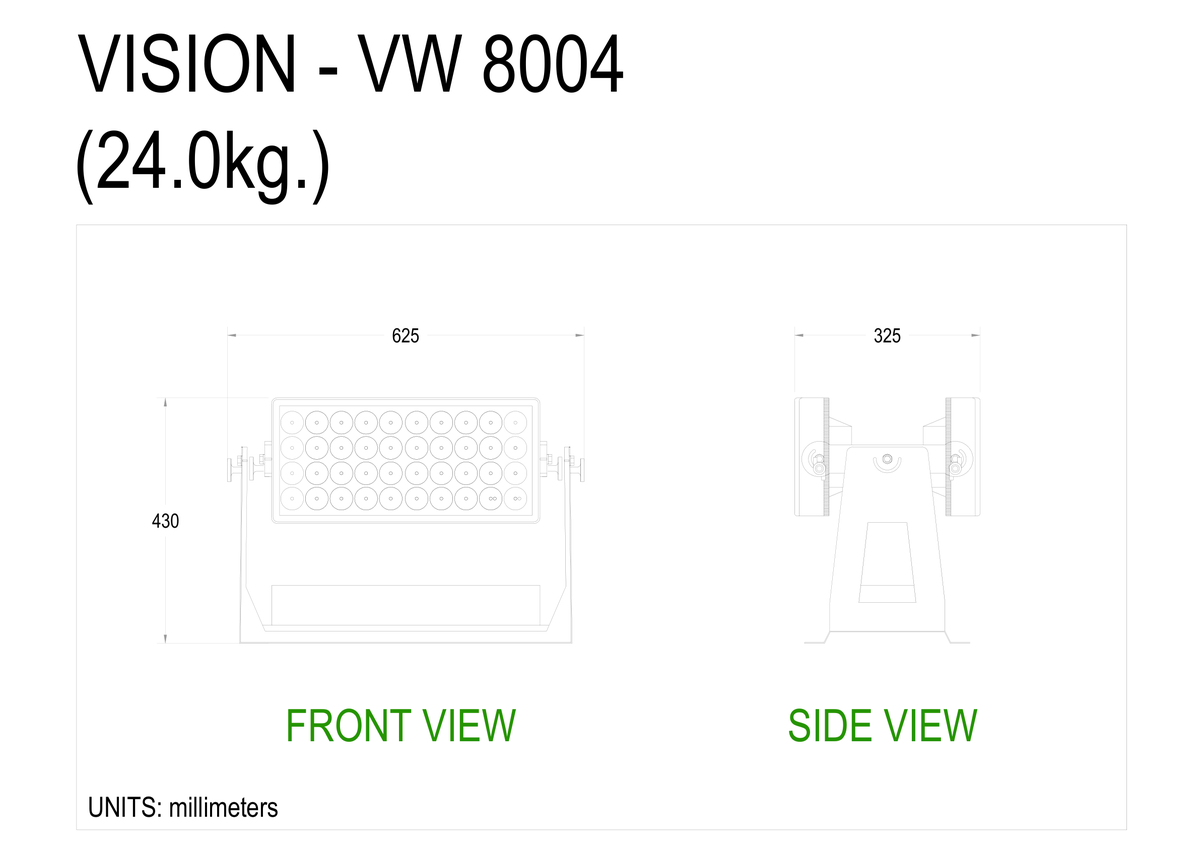 Technical drawing for VW-8004