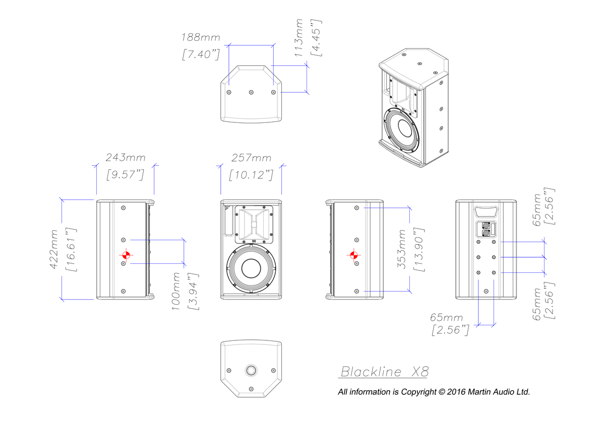 Technical drawing for X8B