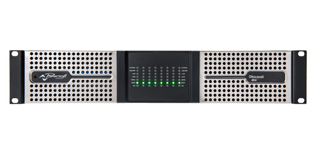 Powersoft Ottocanali 8K4 DSP+D - 8000W/8-channel Flexible Amplifier with DSP and Dante™